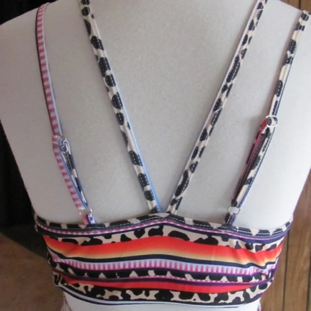 SERAPE/LEOPARD‎ BRALETTES WITH SUPPORT PADS